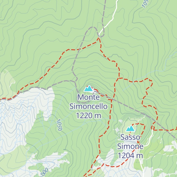 Map of Monte Simoncello
