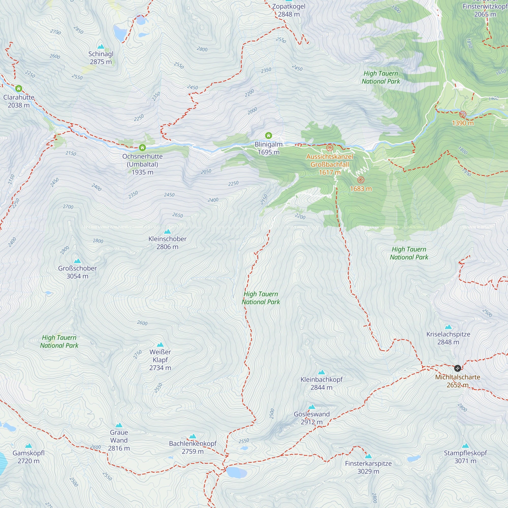 Großbachalm map