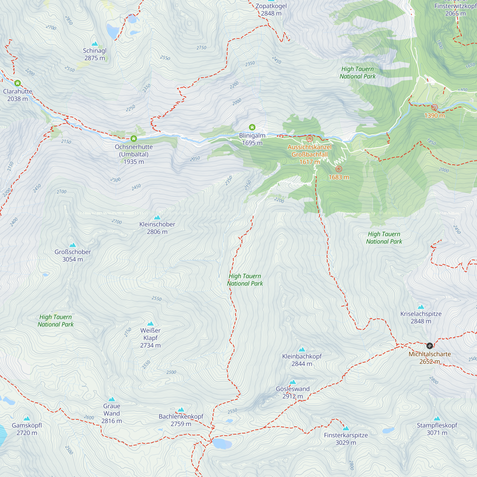 Großbachalm map