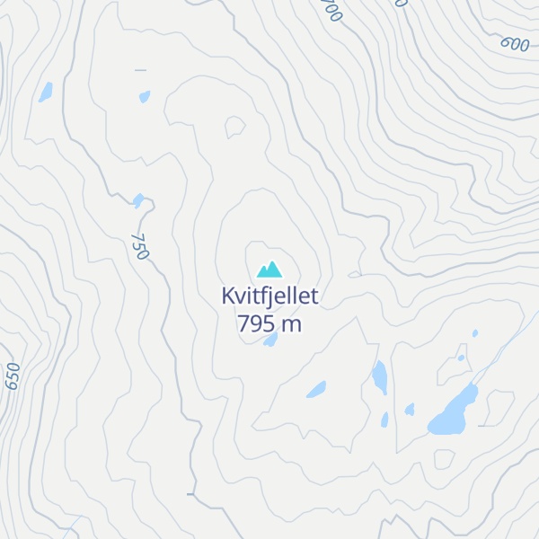 Map of Kvitfjellet