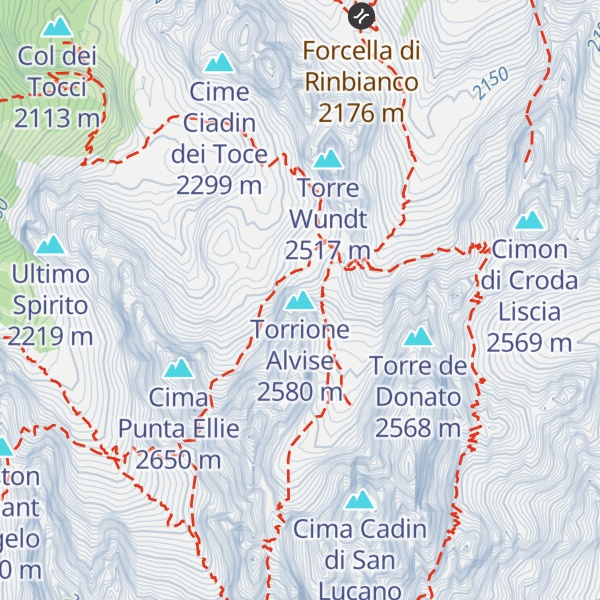 Map of Torrione Alvise