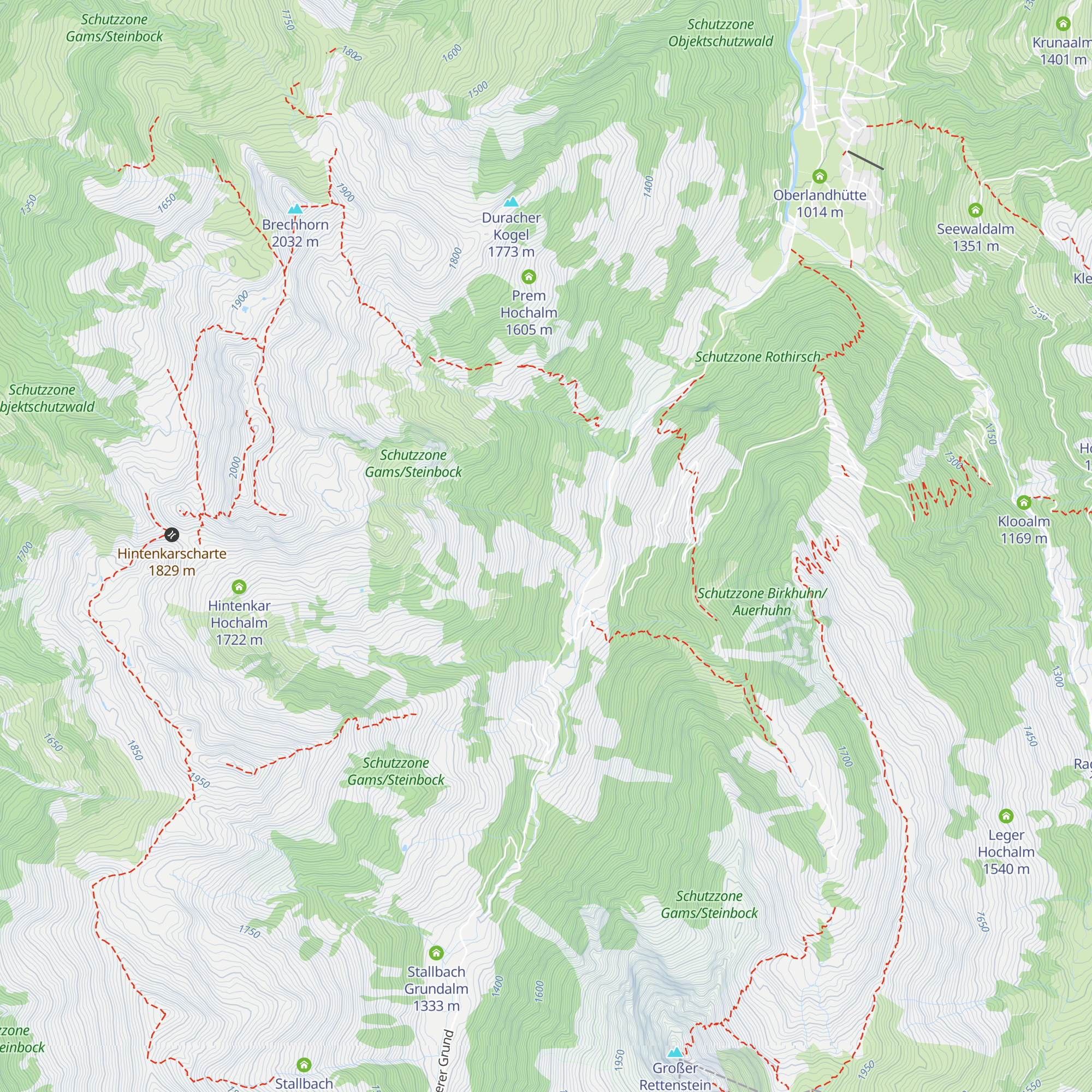 Steicheralm map
