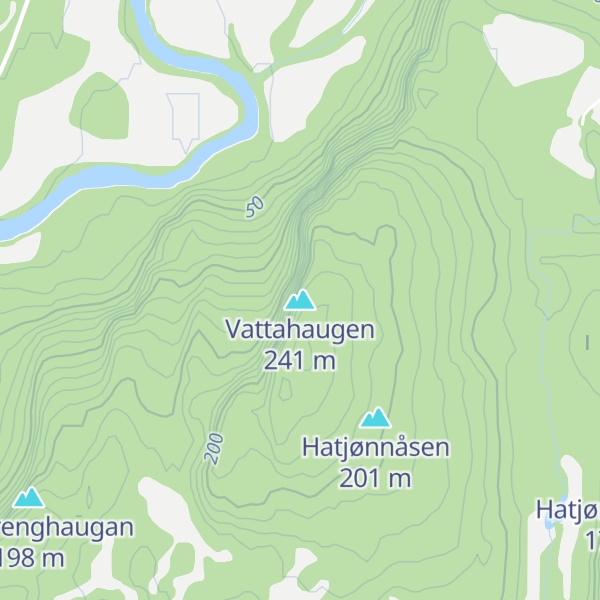 Map of Vattahaugen