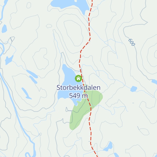 Map of Storbekkdalen