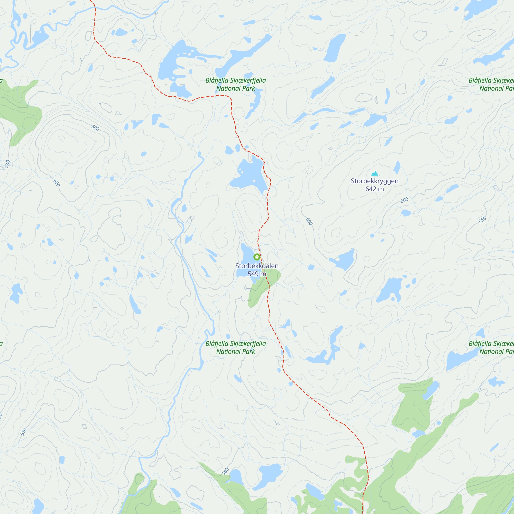 Storbekkdalen map