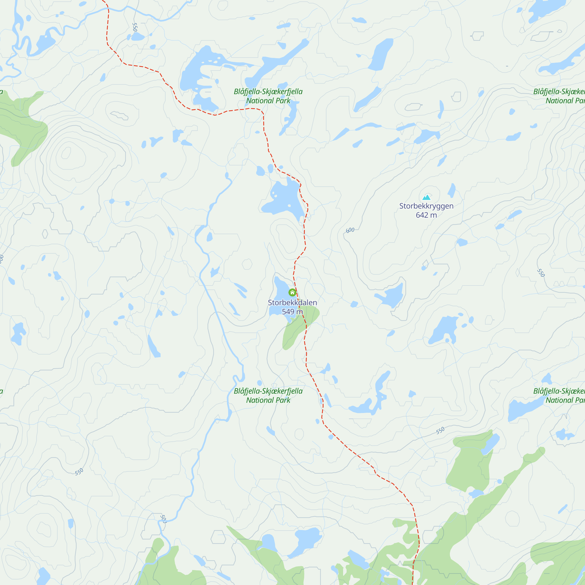 Storbekkdalen map
