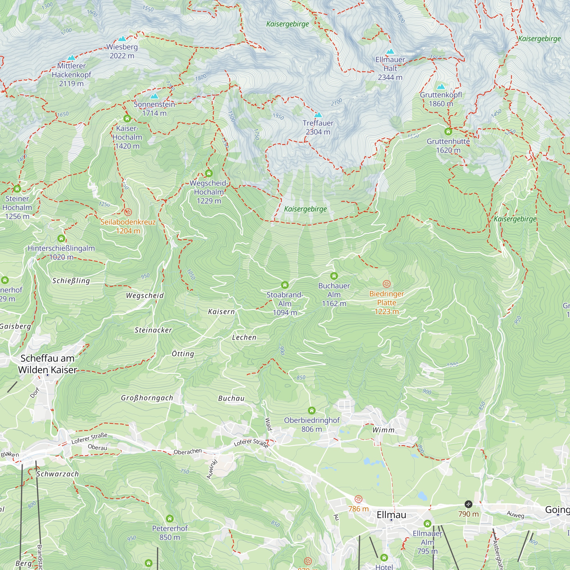 Stoabrand-Alm map