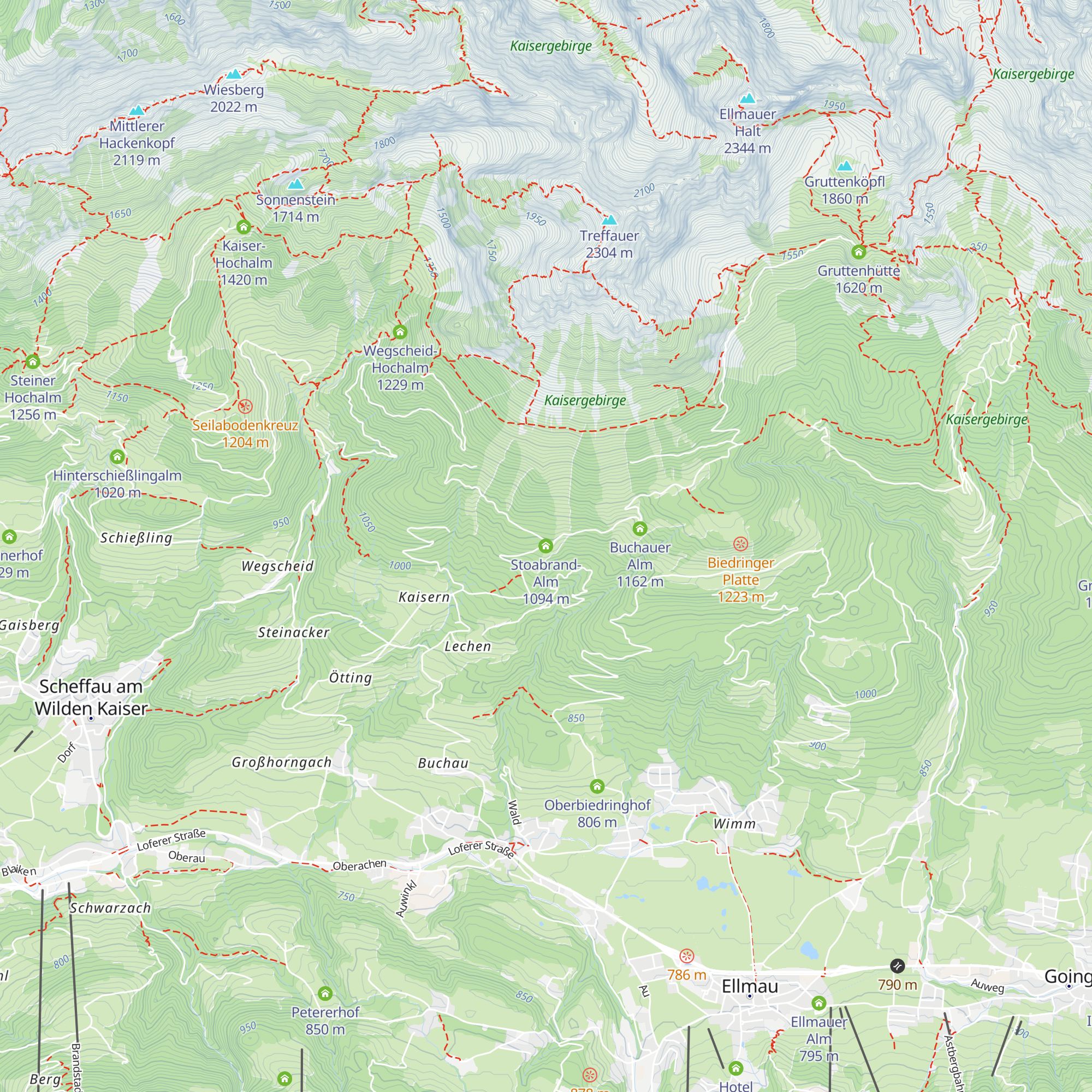 Stoabrand-Alm map