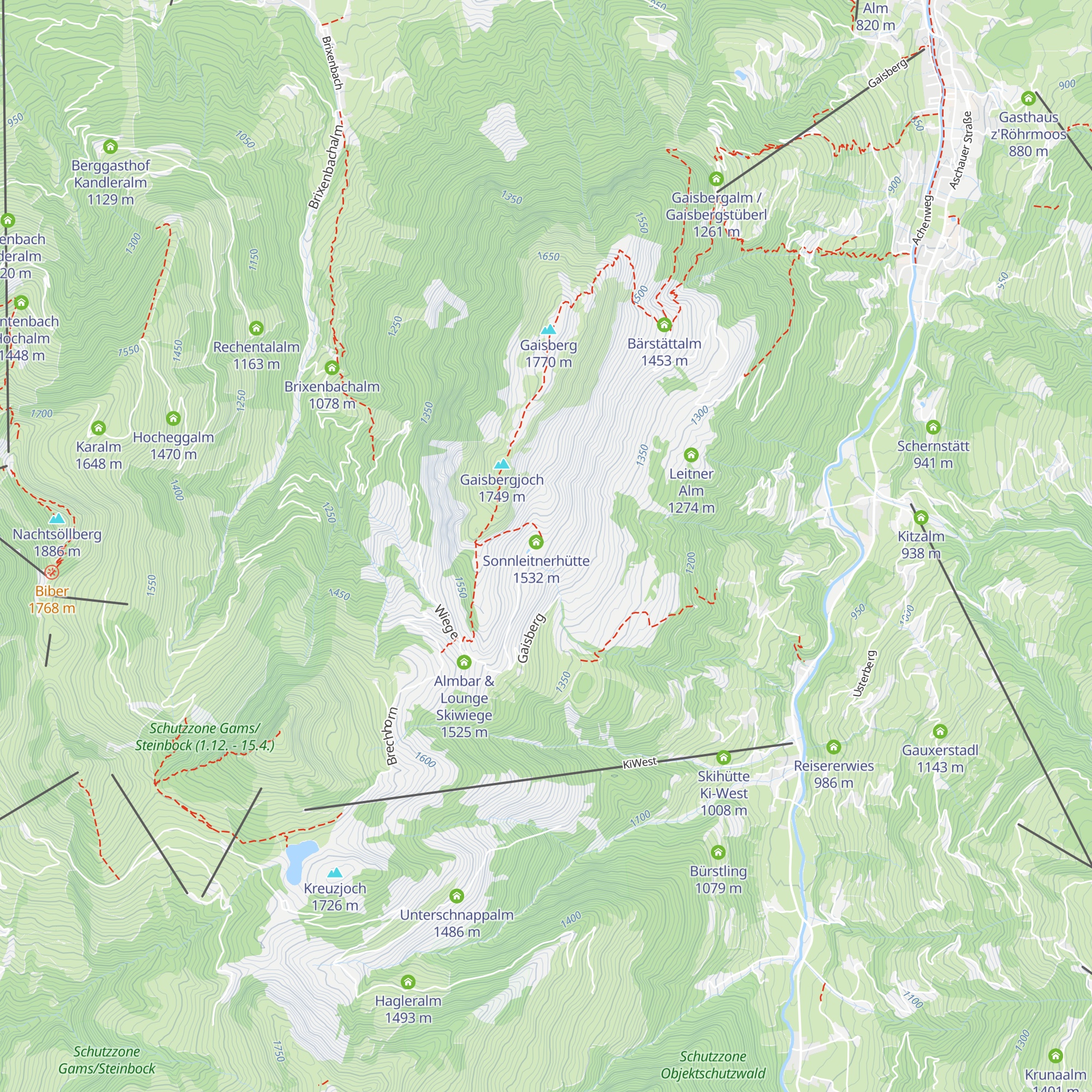 Kobingerhütte map