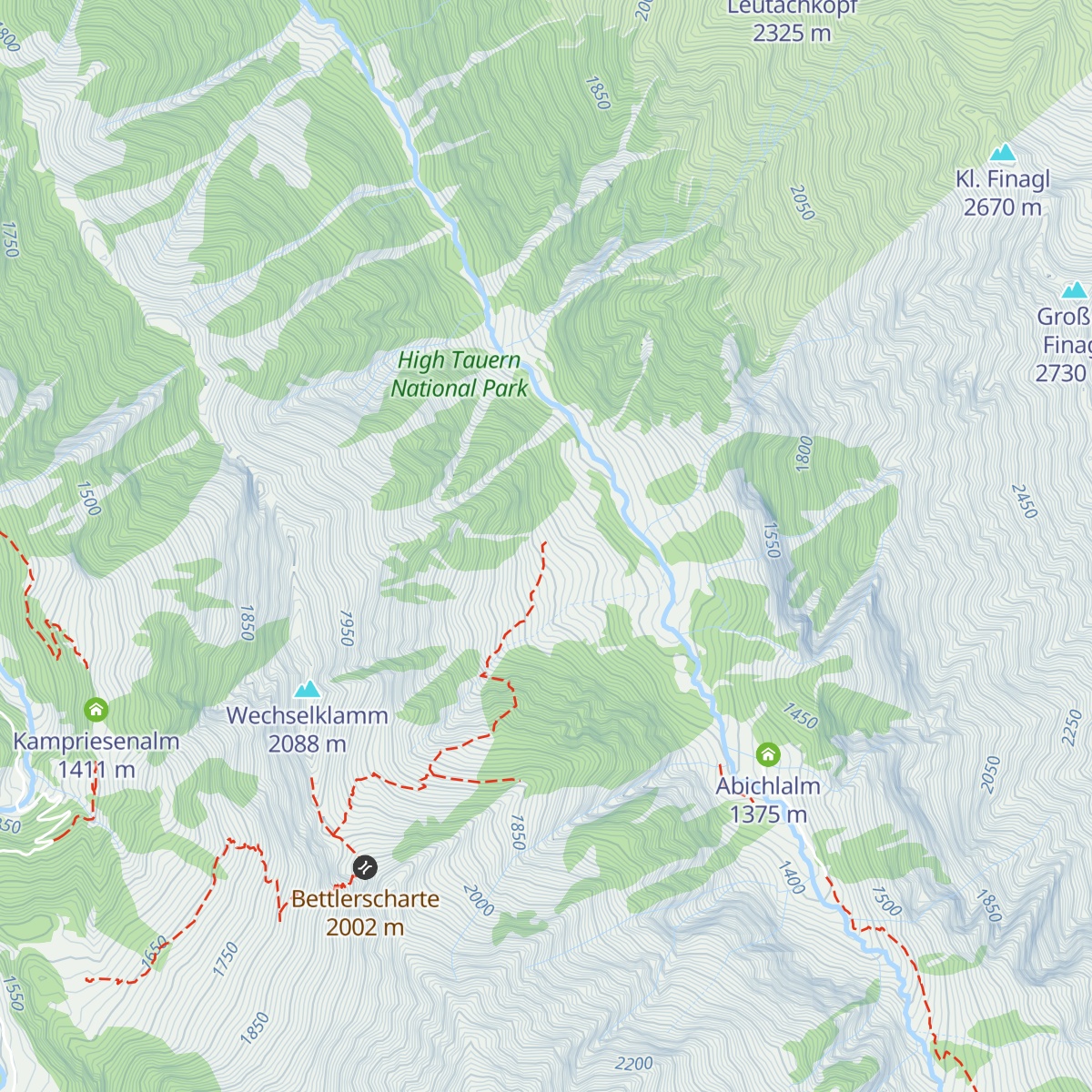 Finkalm map