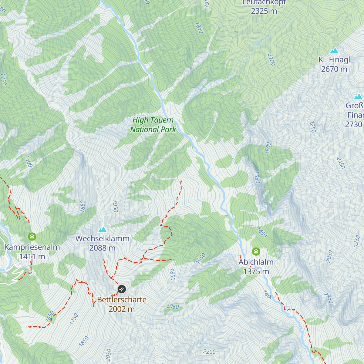 Finkalm map