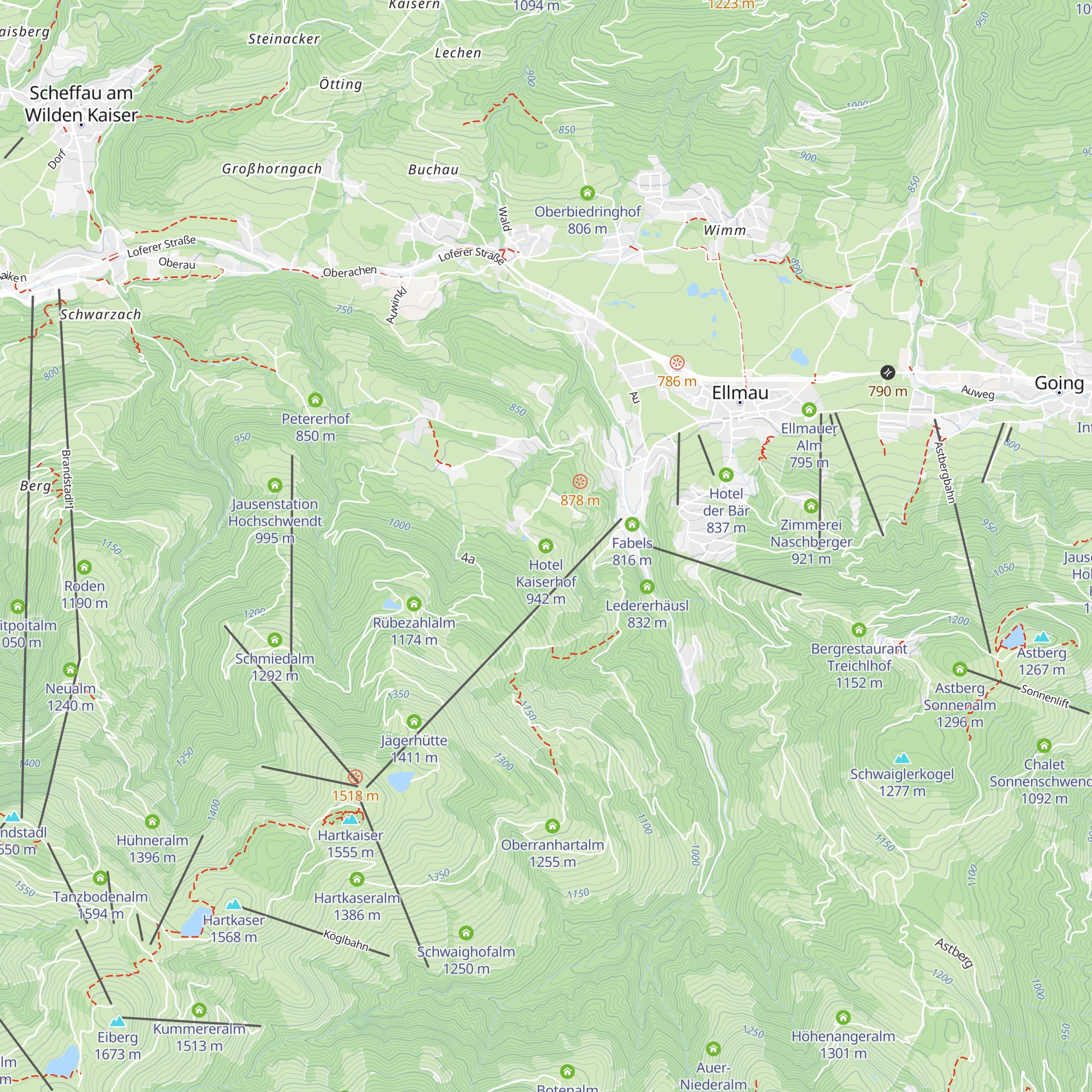 Hotel Kaiserhof map
