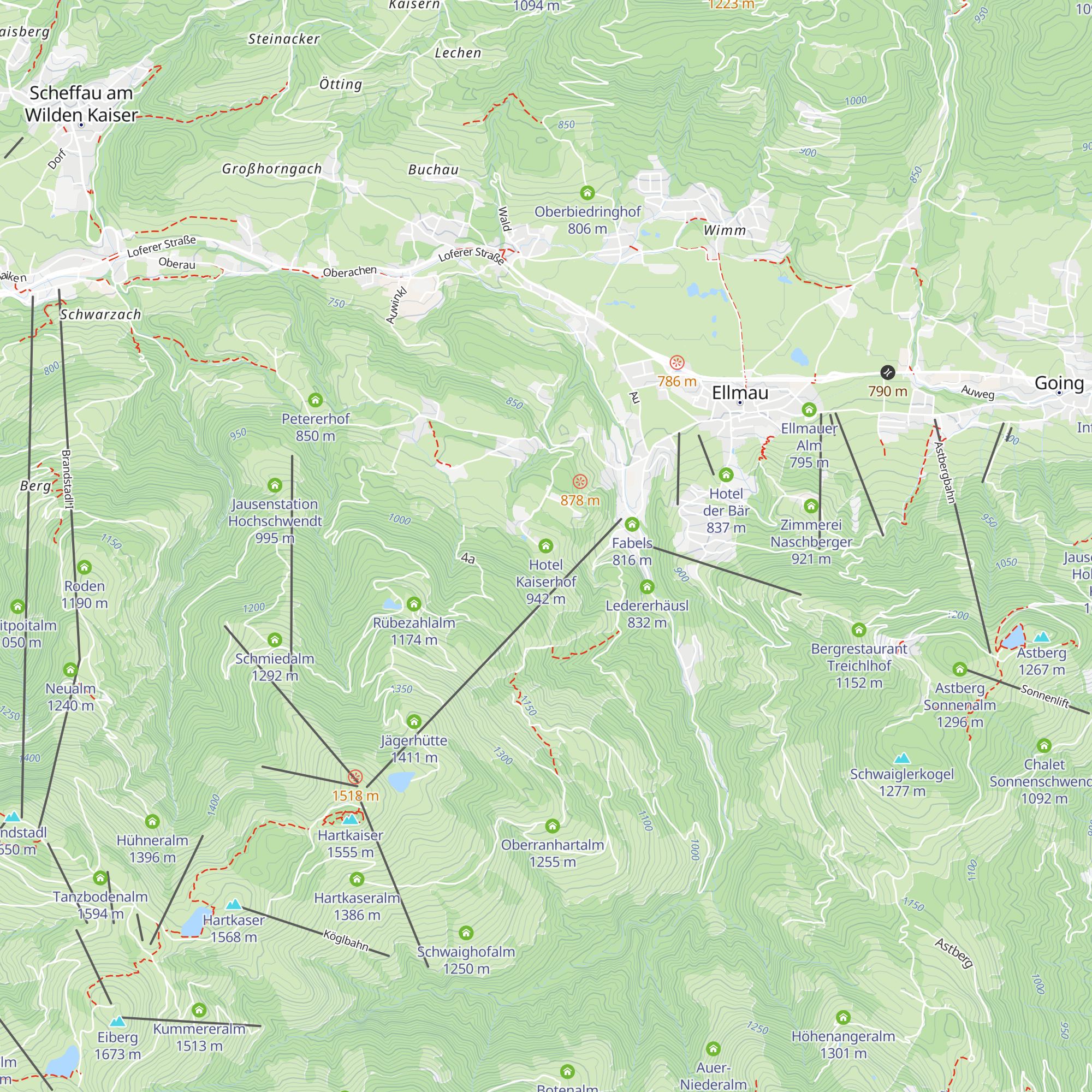 Hotel Kaiserhof map