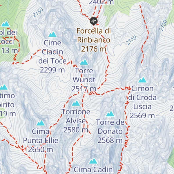 Map of Rifugio Fonda Savio
