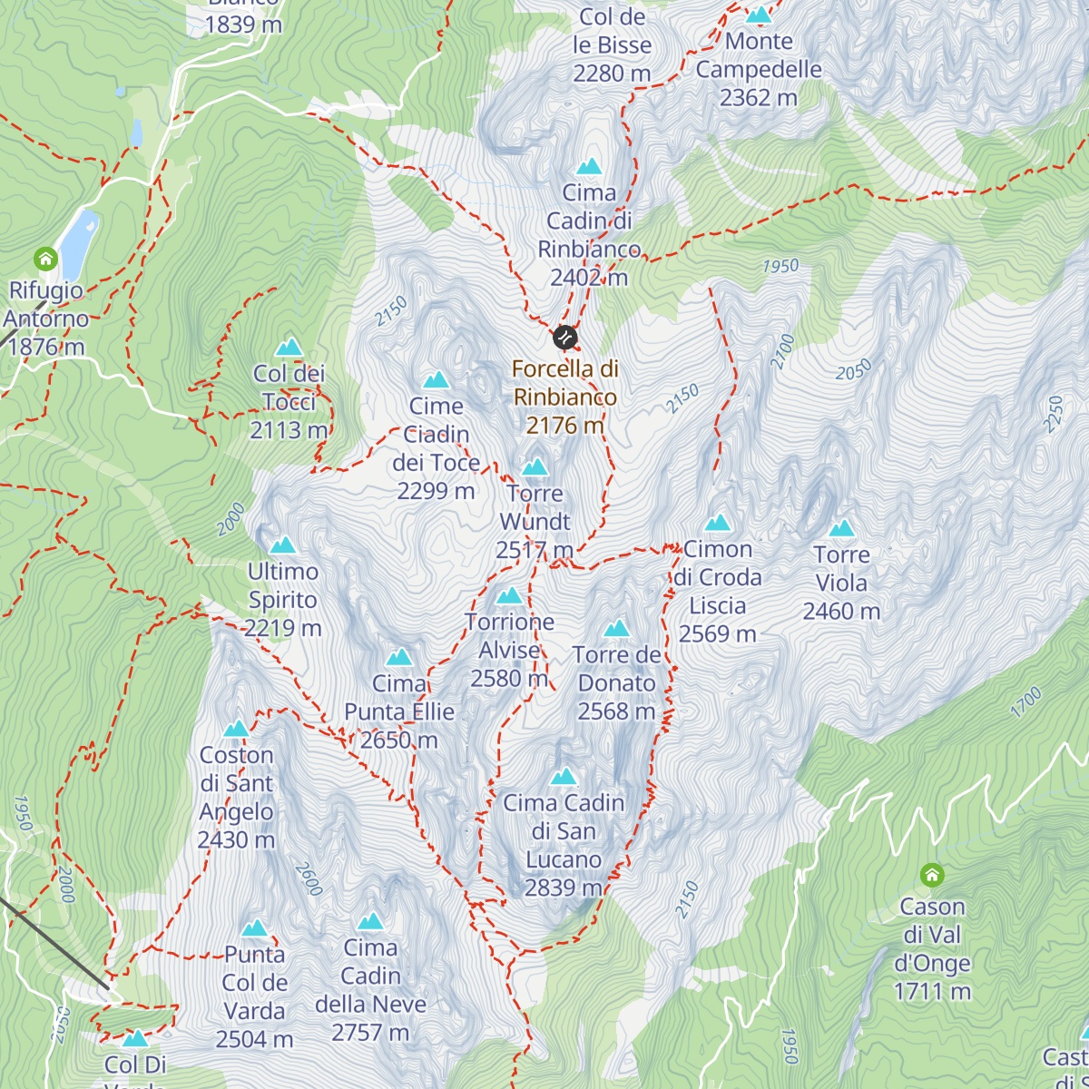 Rifugio Fonda Savio map