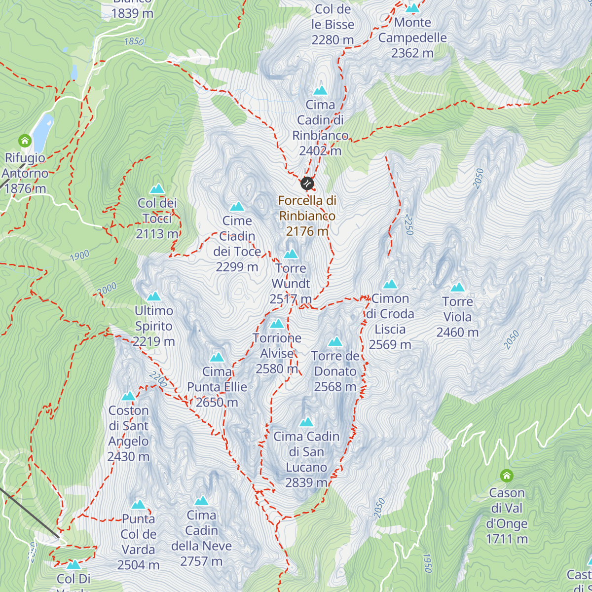 Rifugio Fonda Savio map
