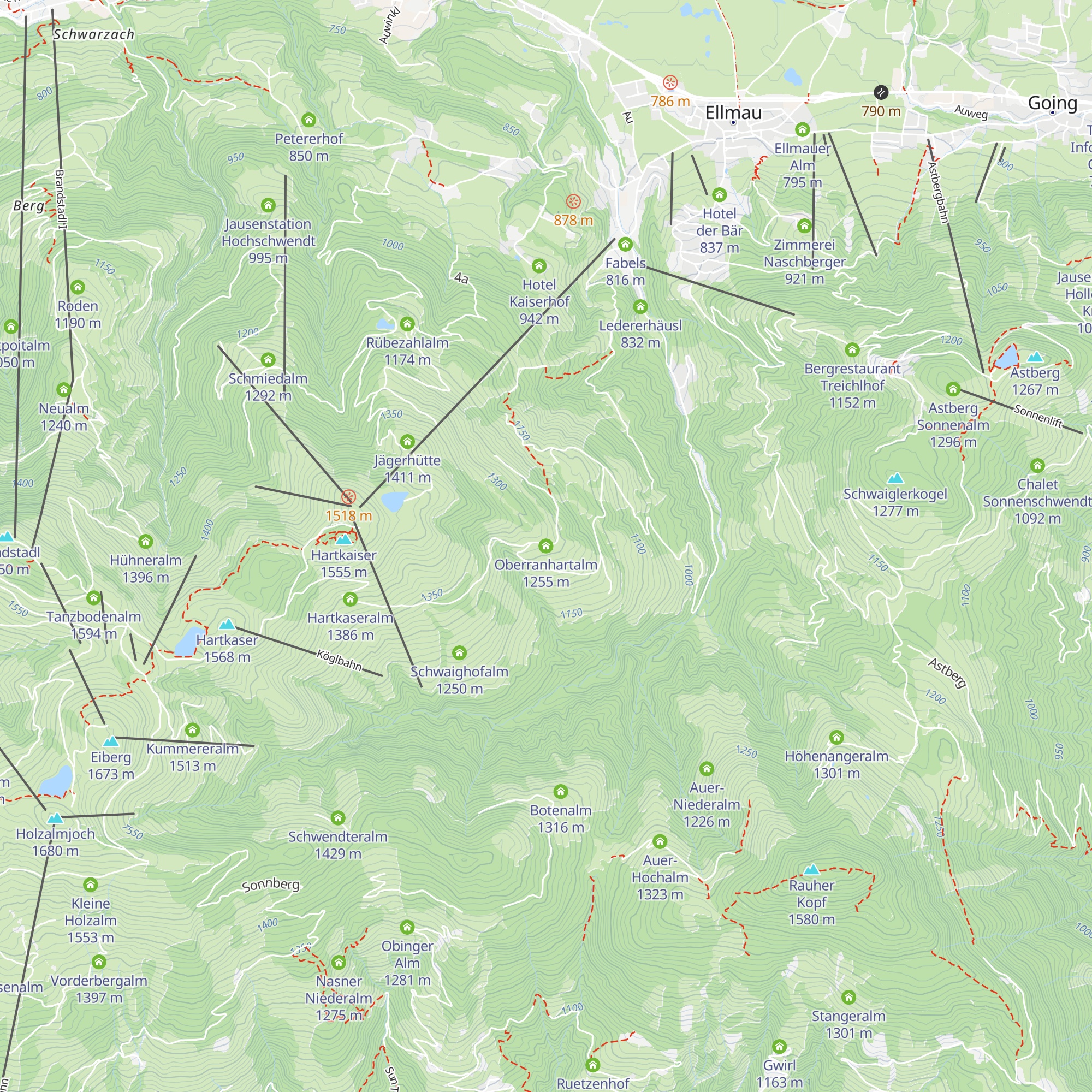 Oberranhartalm map