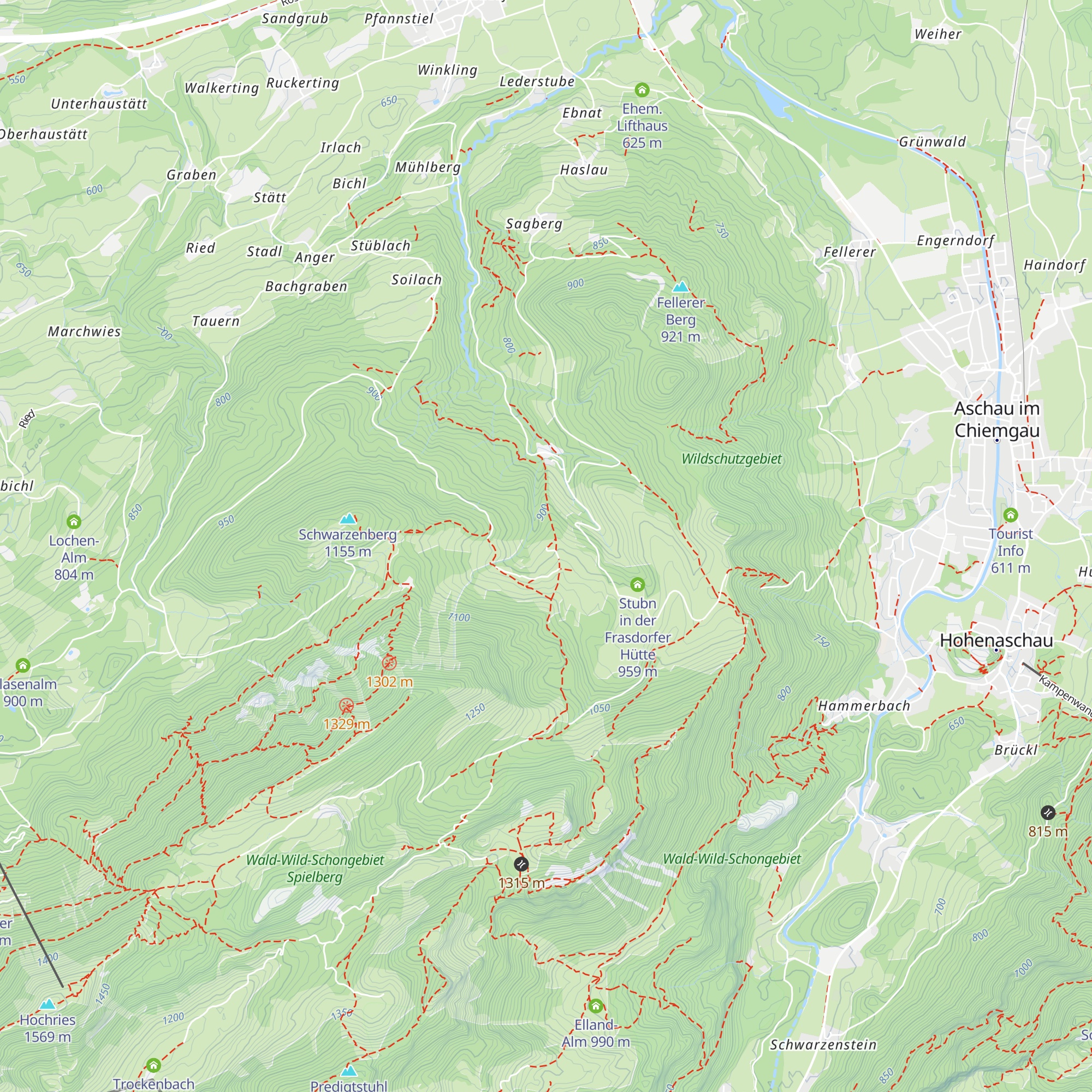Schmiedalm map