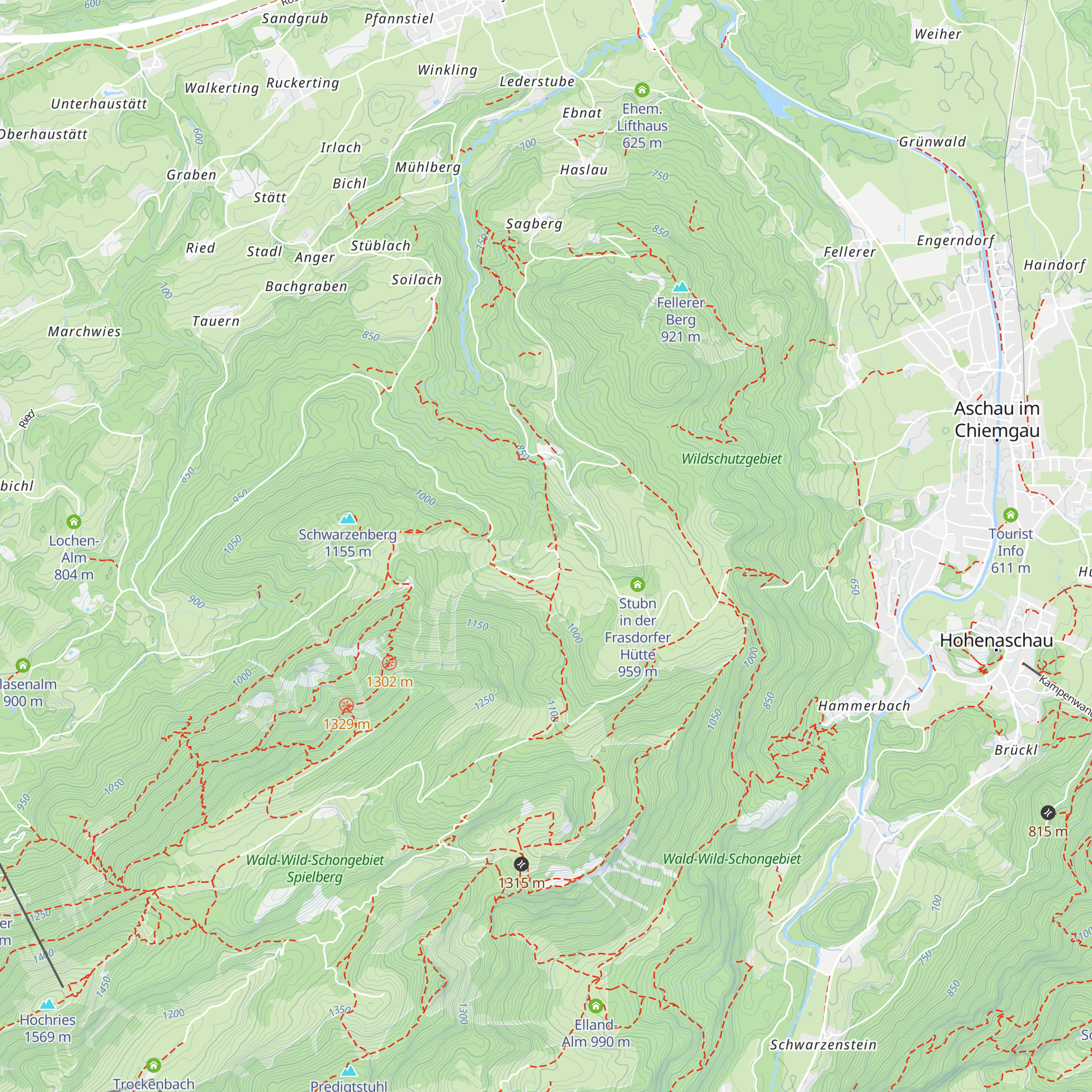 Schmiedalm map