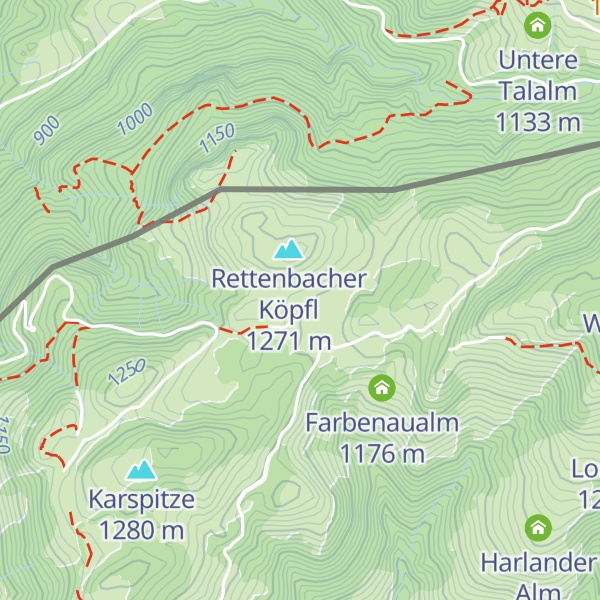 Map of Rettenbachalm