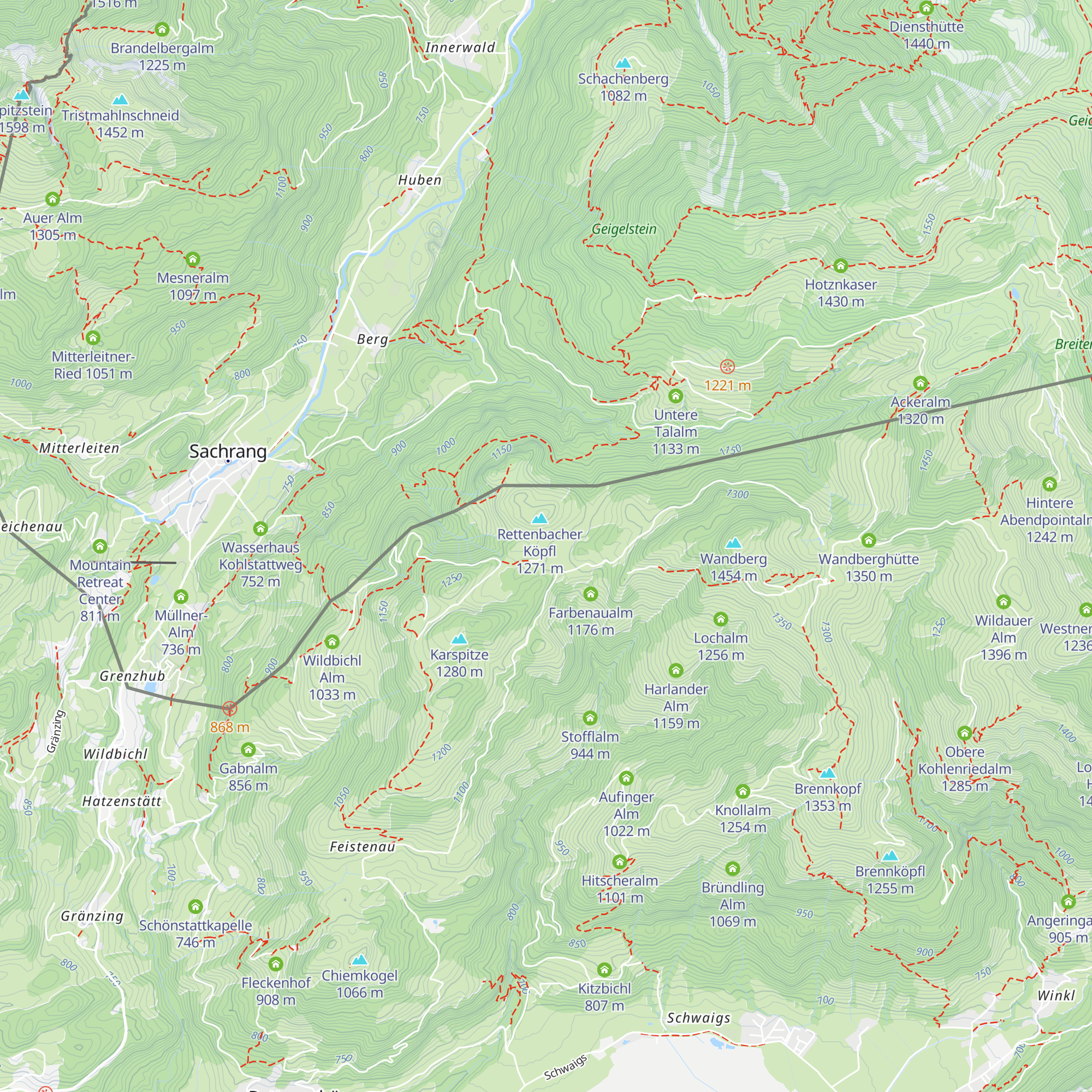 Rettenbachalm map
