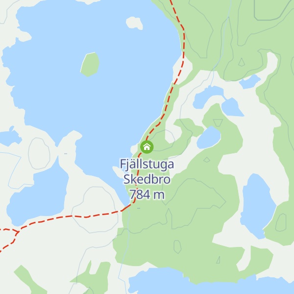 Map of Fjällstuga Skedbro