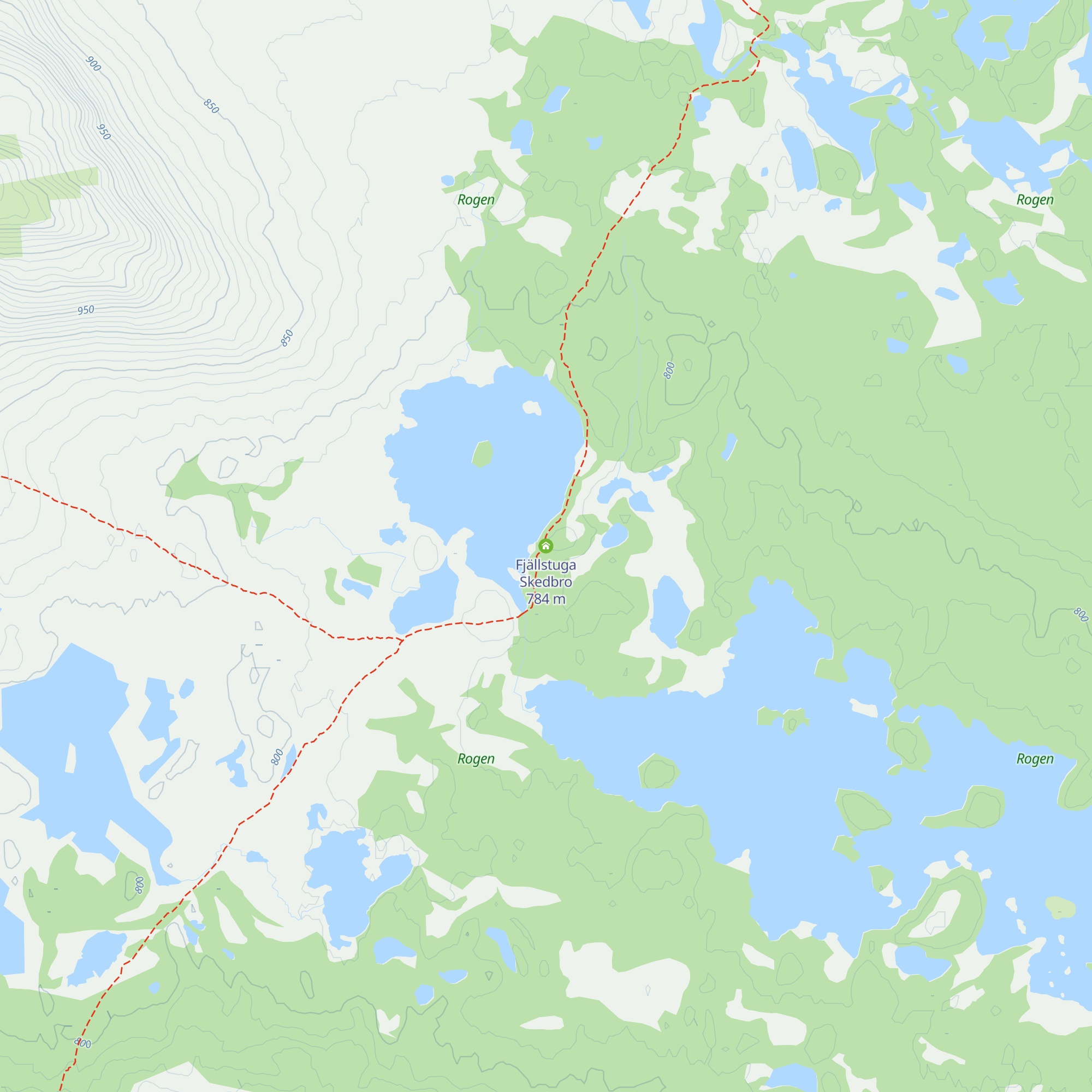 Fjällstuga Skedbro map
