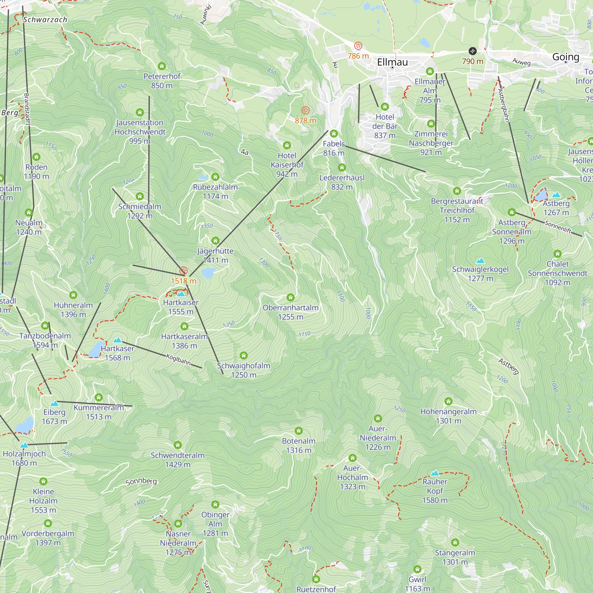 Ranhartalm map