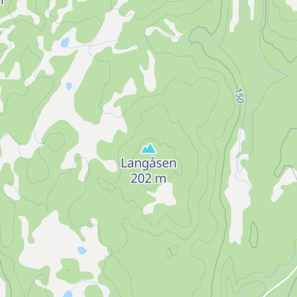 Map of Langåsen
