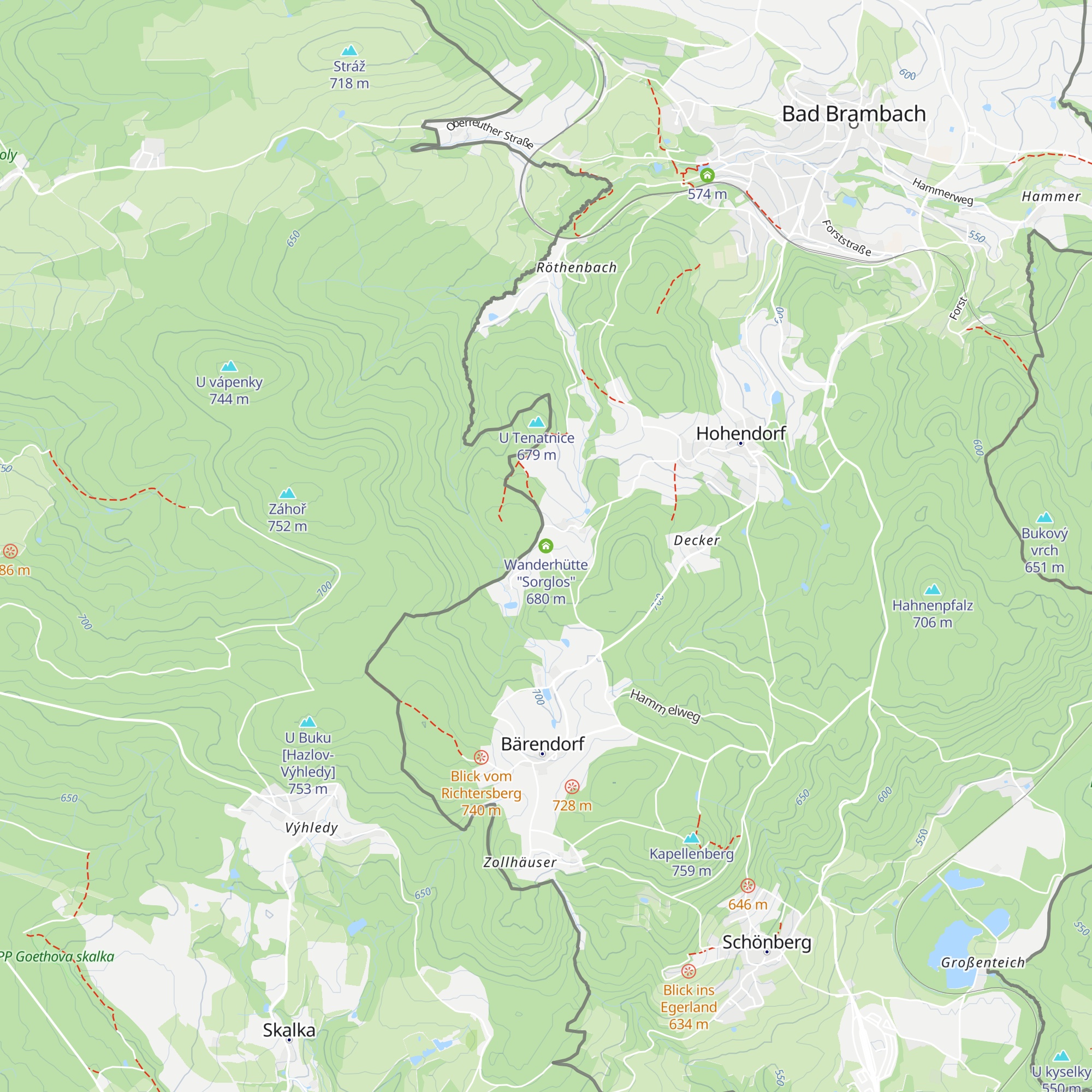 Wanderhütte "Sorglos" map