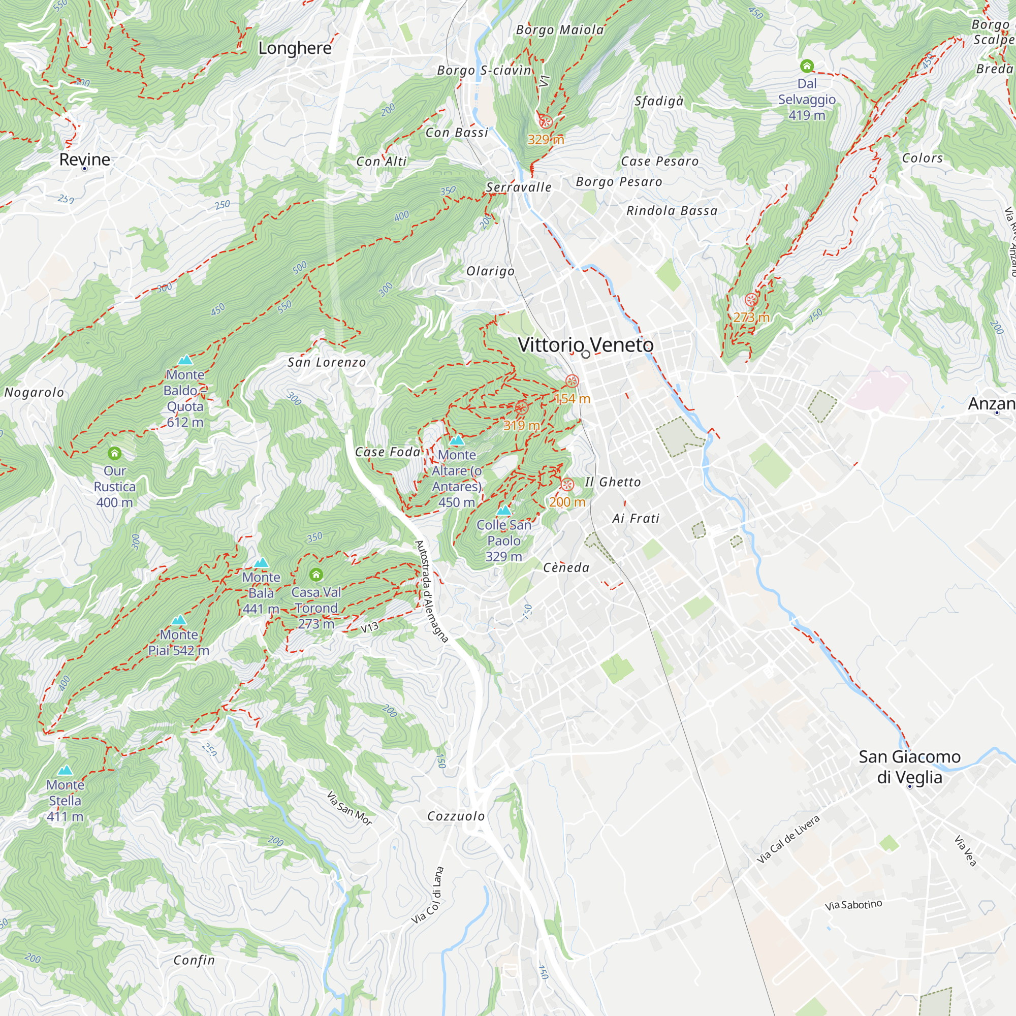 San Paolo al Monte map