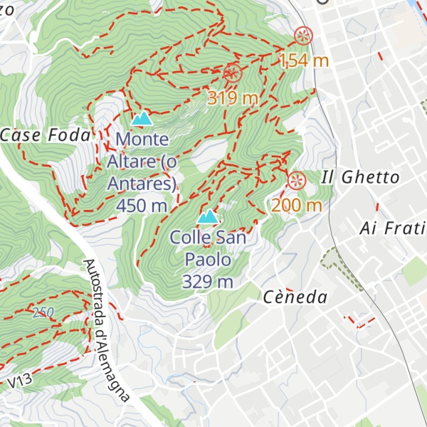 Map of San Paolo al Monte