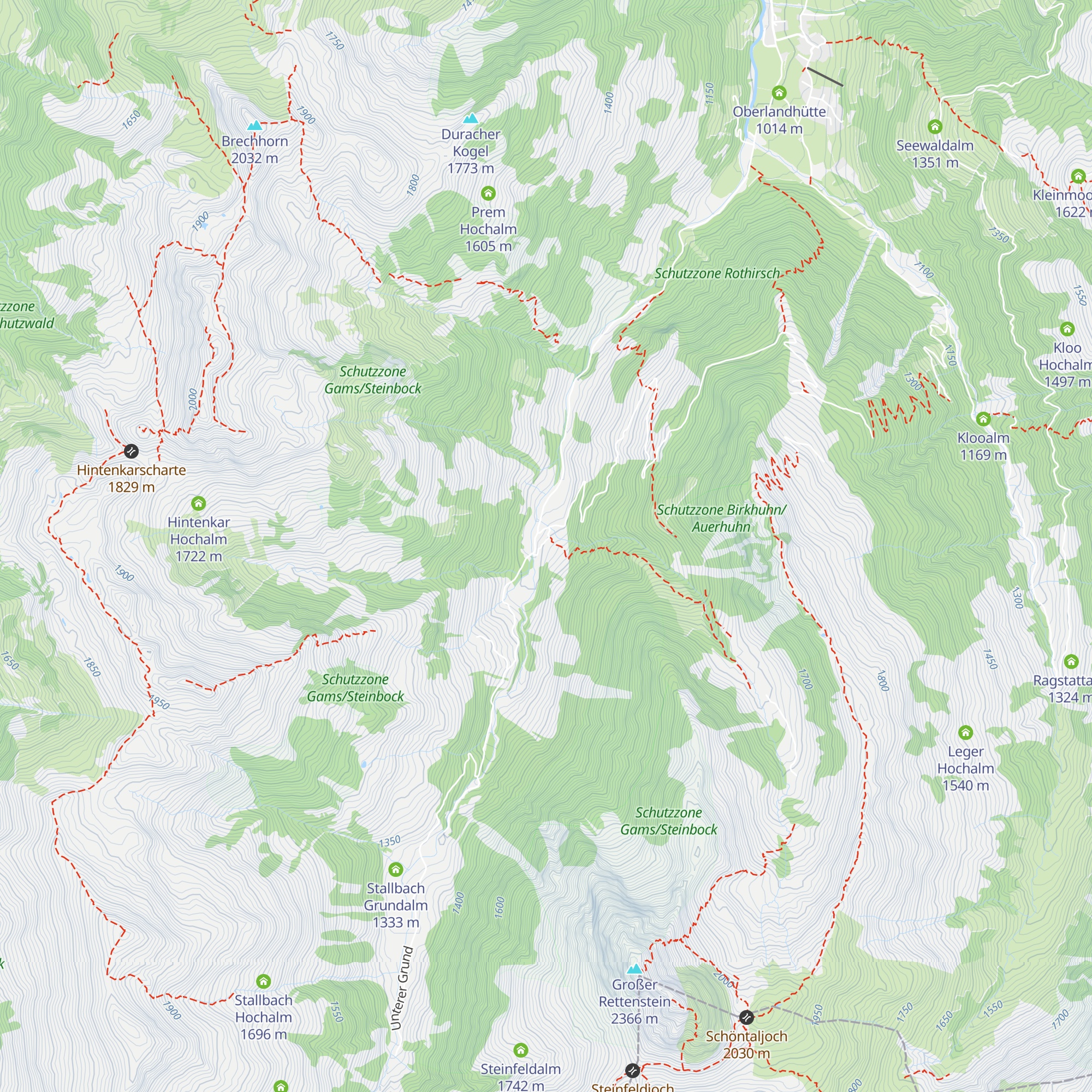 Hintenbachalm map