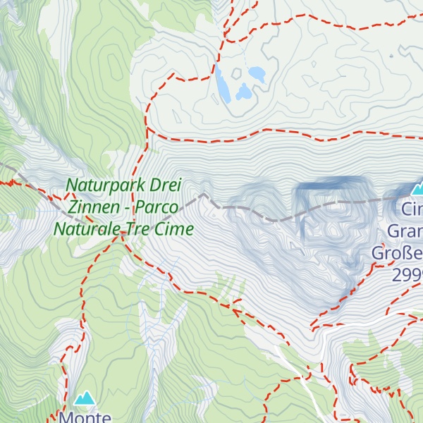 Map of Torre Lavaredo