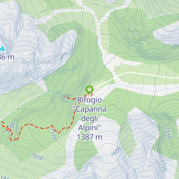 Map of Rifugio "Capanna degli Alpini"