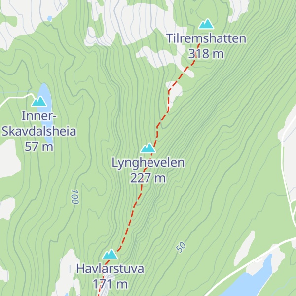 Map of Lynghevelen