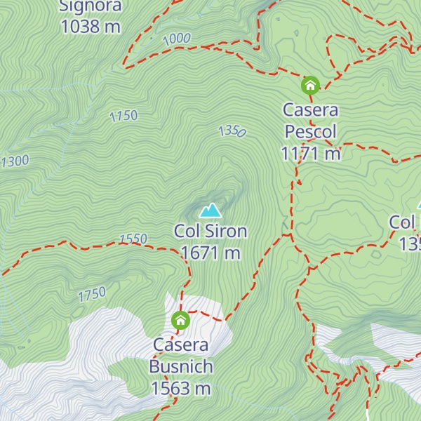 Map of Col Siron