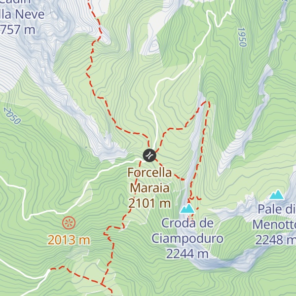 Map of Rifugio Città di Carpi