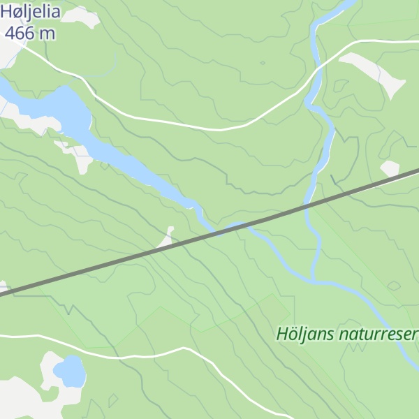 Map of Høljefallskoia