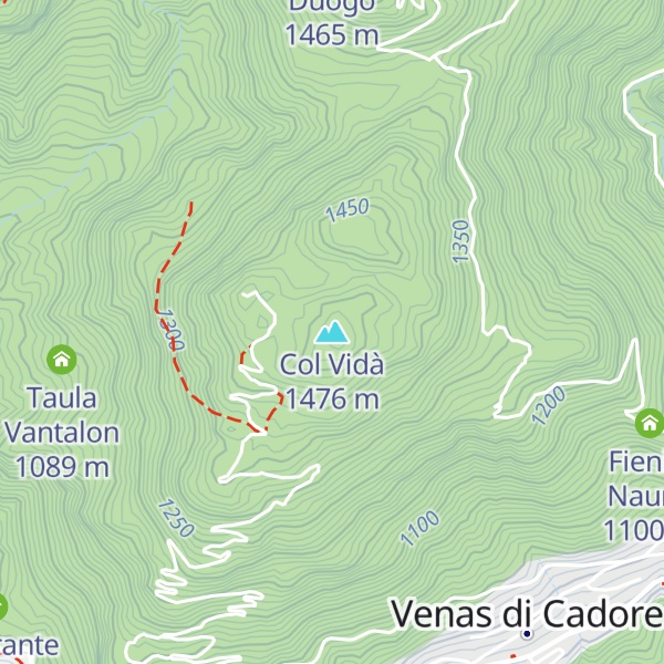 Map of Col Vidà
