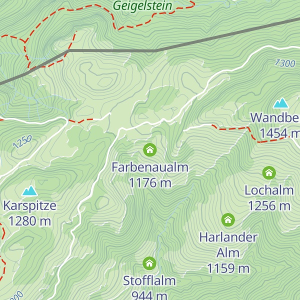 Map of Farbenaualm