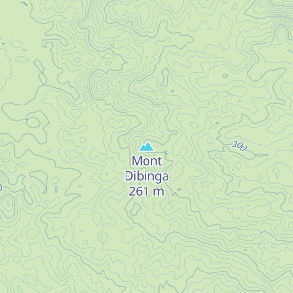 Map of Mont Dibinga
