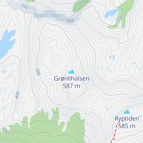Map of Grønlihalsen