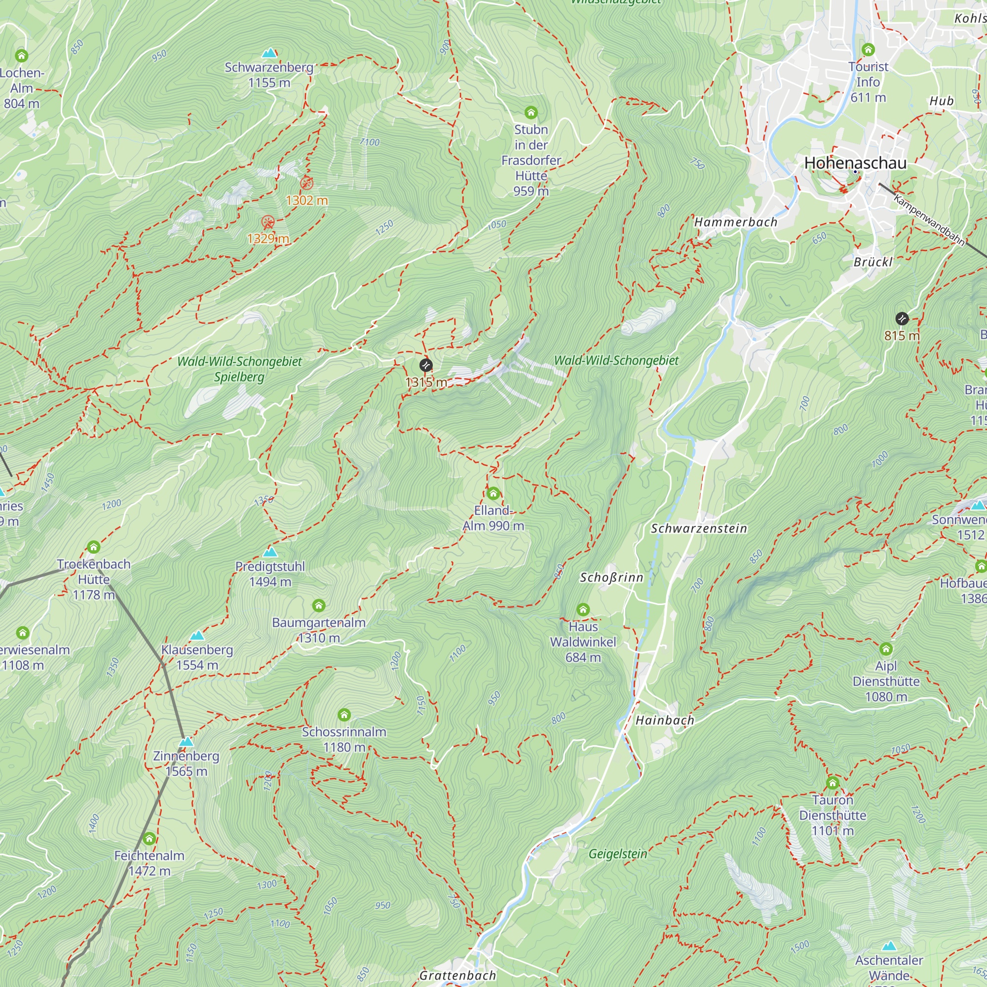 Elland-Alm map