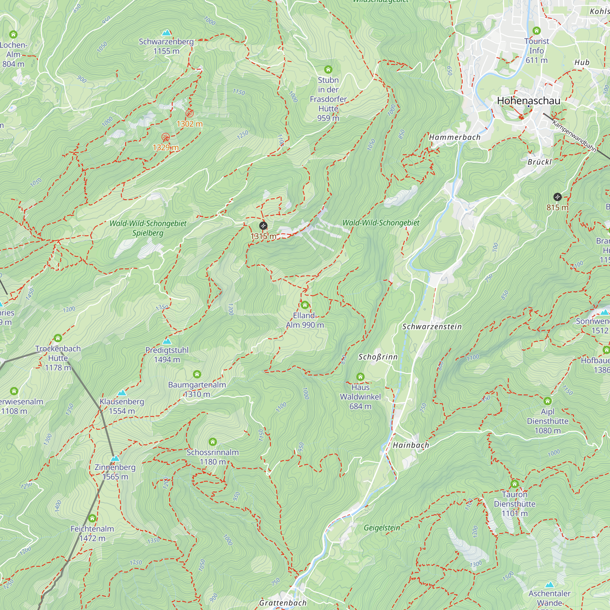 Elland-Alm map