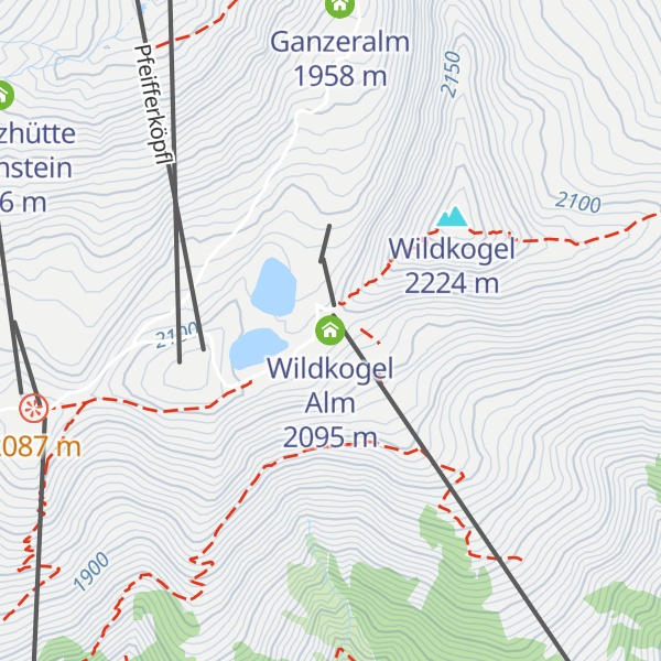 Map of Wildkogel Alm