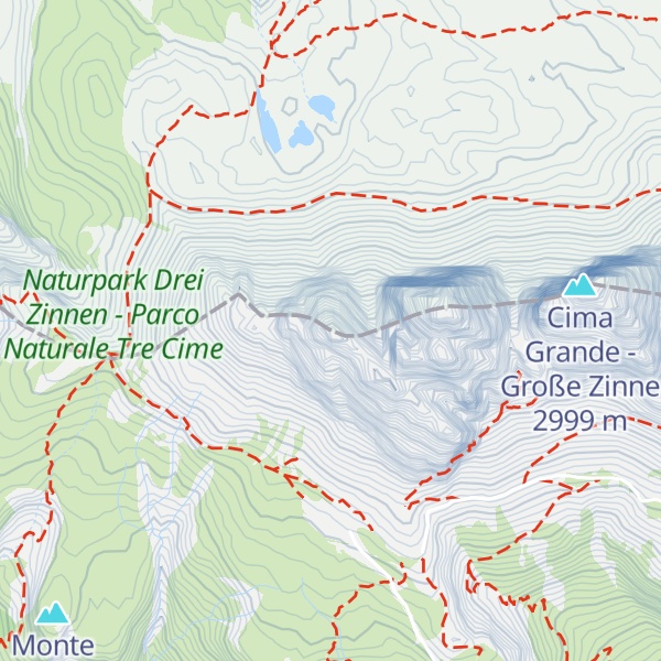 Map of Sasso di Landro - Zinnenkopf