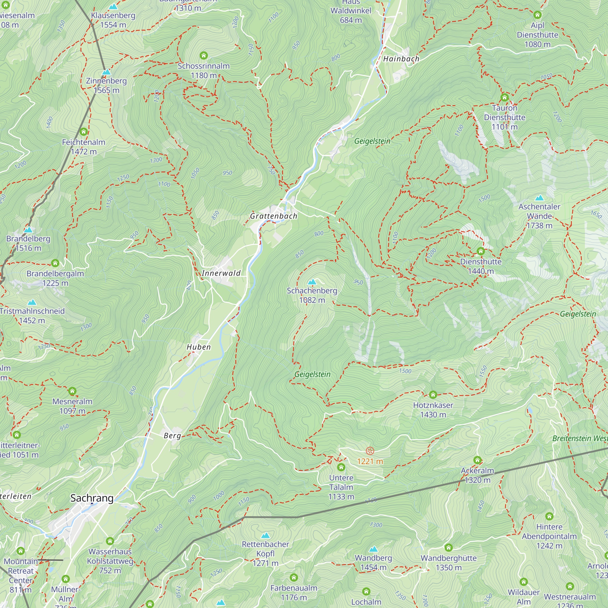 Schachenalm map