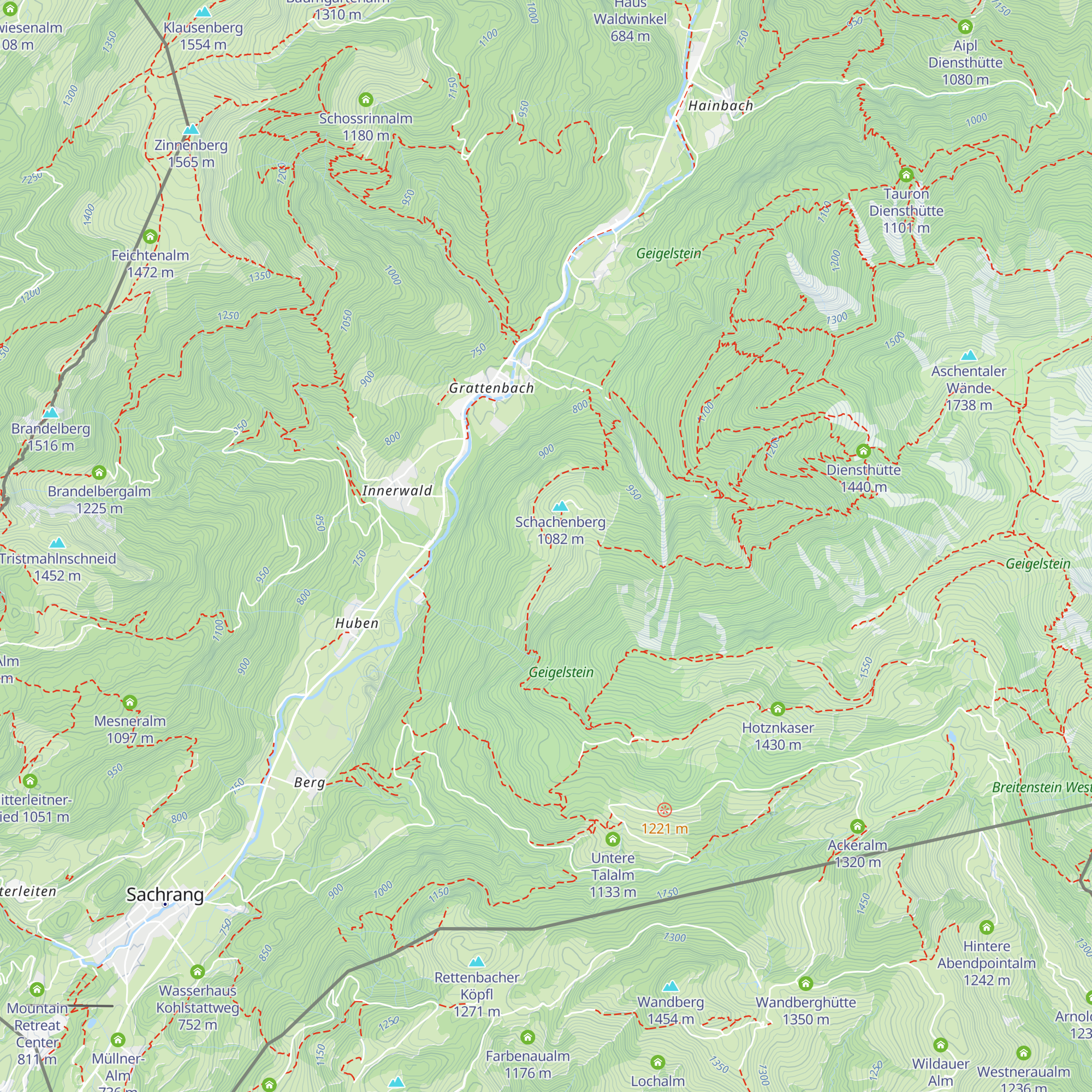 Schachenalm map