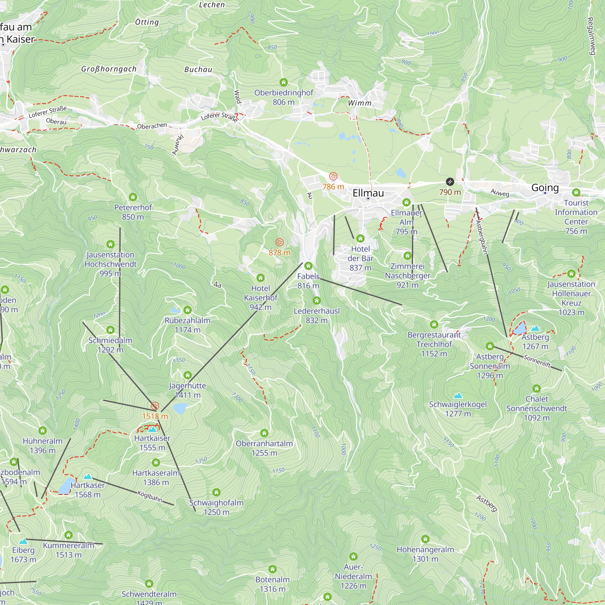 Jausenstation Hausleitenstubn map